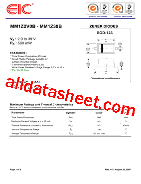 MM1Z3V9B型号图片