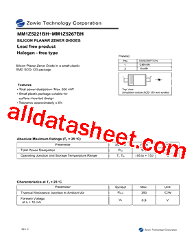 MM1Z5260BH型号图片