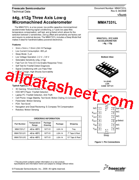 MMA7331LR1型号图片