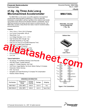 MMA7360L型号图片