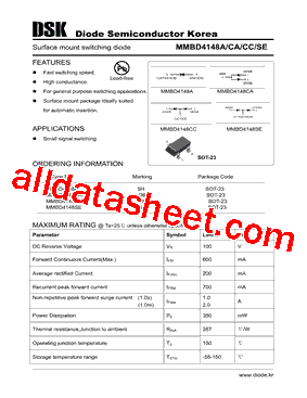 MMBD4148A-CA型号图片