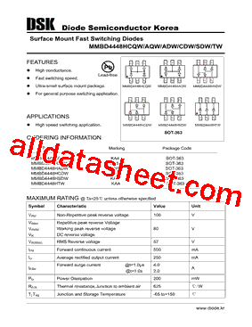 MMBD4448HSDW型号图片