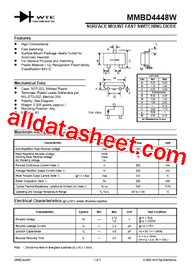 MMBD4448W-T3型号图片