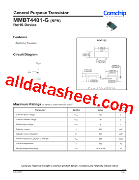 MMBT4401-G型号图片