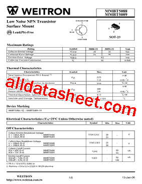 MMBT5088型号图片