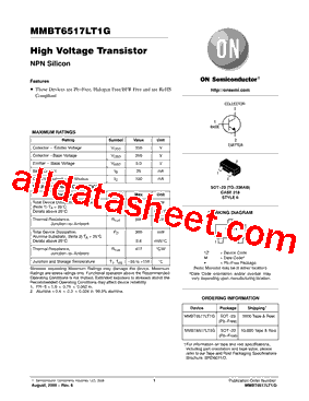 MMBT6517LT1G型号图片