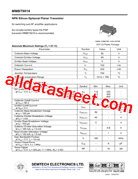 MMBT9014型号图片