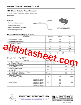 MMBTRC111SS型号图片