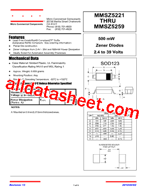 MMSZ5226B-7-F型号图片