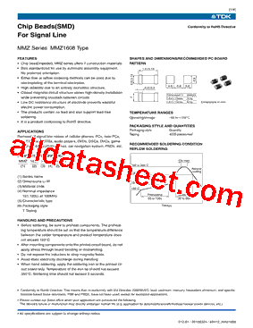 MMZ1608F121B型号图片