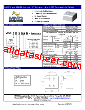 MOB12H010C型号图片