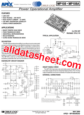 MP108FDA型号图片