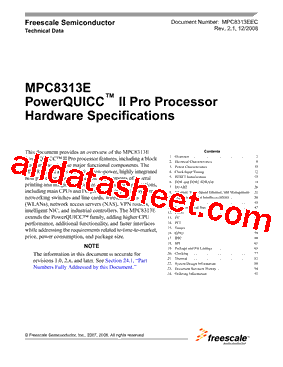 MPC8313EZQGDDA型号图片
