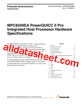 MPC8349EVVAJFB型号图片