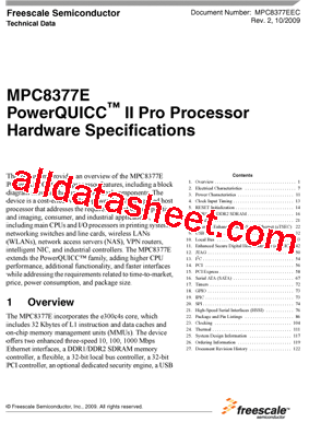 MPC8377CVRANDA型号图片