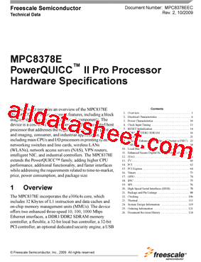 MPC8378CVRAFFA型号图片