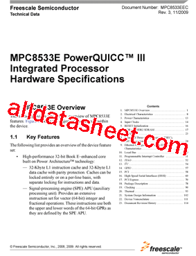 MPC8533CVTAAFB型号图片