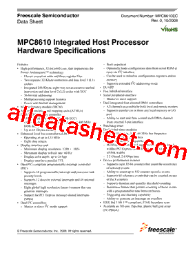 MPC8610EC型号图片