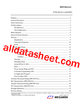 MPC89x54AE型号图片