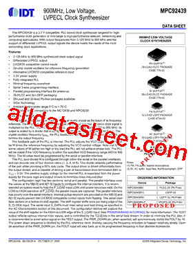 MPC92439AC型号图片