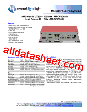 MPCV800/M型号图片