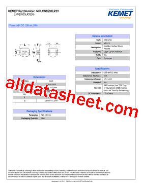 MPLCG0530LR33型号图片