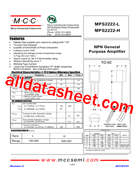 MPS2222-L型号图片