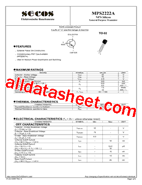 MPS2222A型号图片