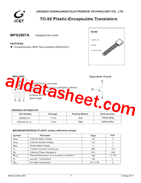 MPS2907ARLG型号图片