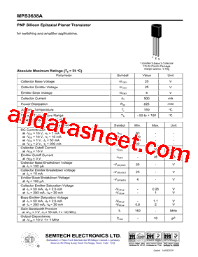 MPS3638A型号图片