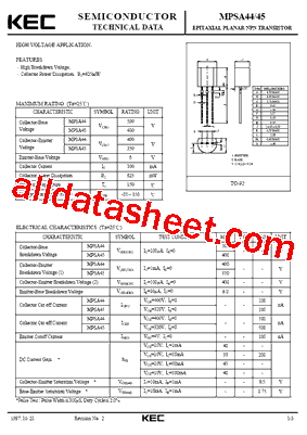 MPSA45型号图片