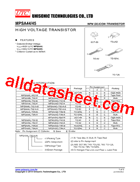 MPSA45G-T9N-K型号图片