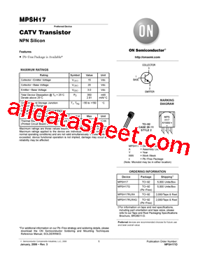 MPSH17RLRA型号图片