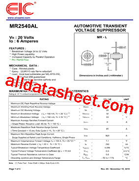 MR2540AL型号图片