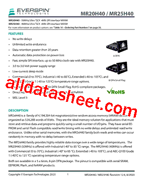 MR25H40CDC型号图片