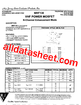 MRF138型号图片