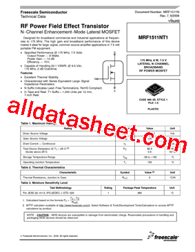 MRF1511NT1型号图片