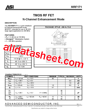 MRF171型号图片