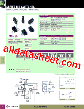 MS0850502F130S1A型号图片