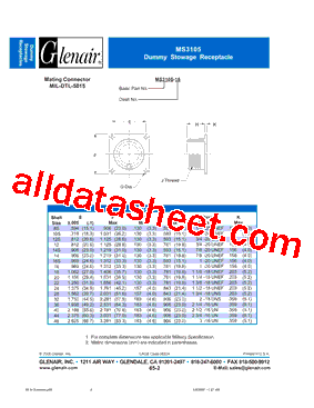 MS3105-24型号图片