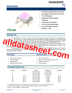 MS4525DO型号图片