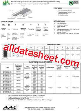 MSA24A05T1V1型号图片