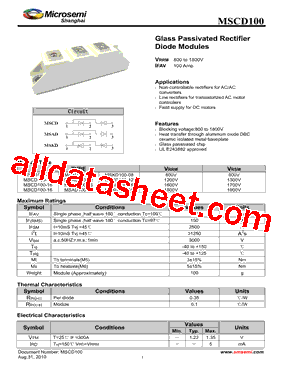 MSAD100-16型号图片