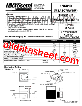 MSASC75W45F型号图片