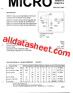 MSB31DA型号图片