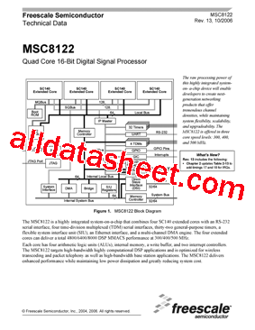 MSC8122TVT4800V型号图片