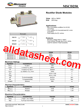 MSCD250-18型号图片