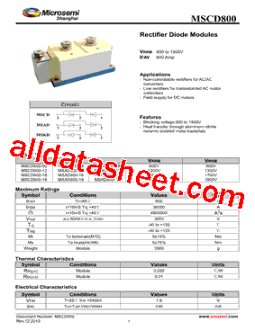 MSCD800-08型号图片