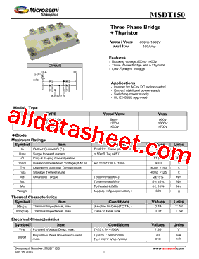 MSDT150-12型号图片