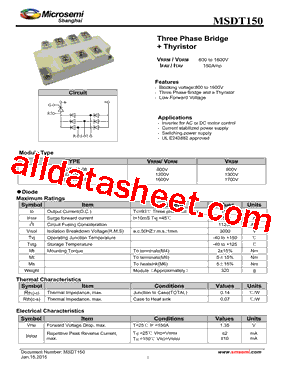 MSDT150-16型号图片